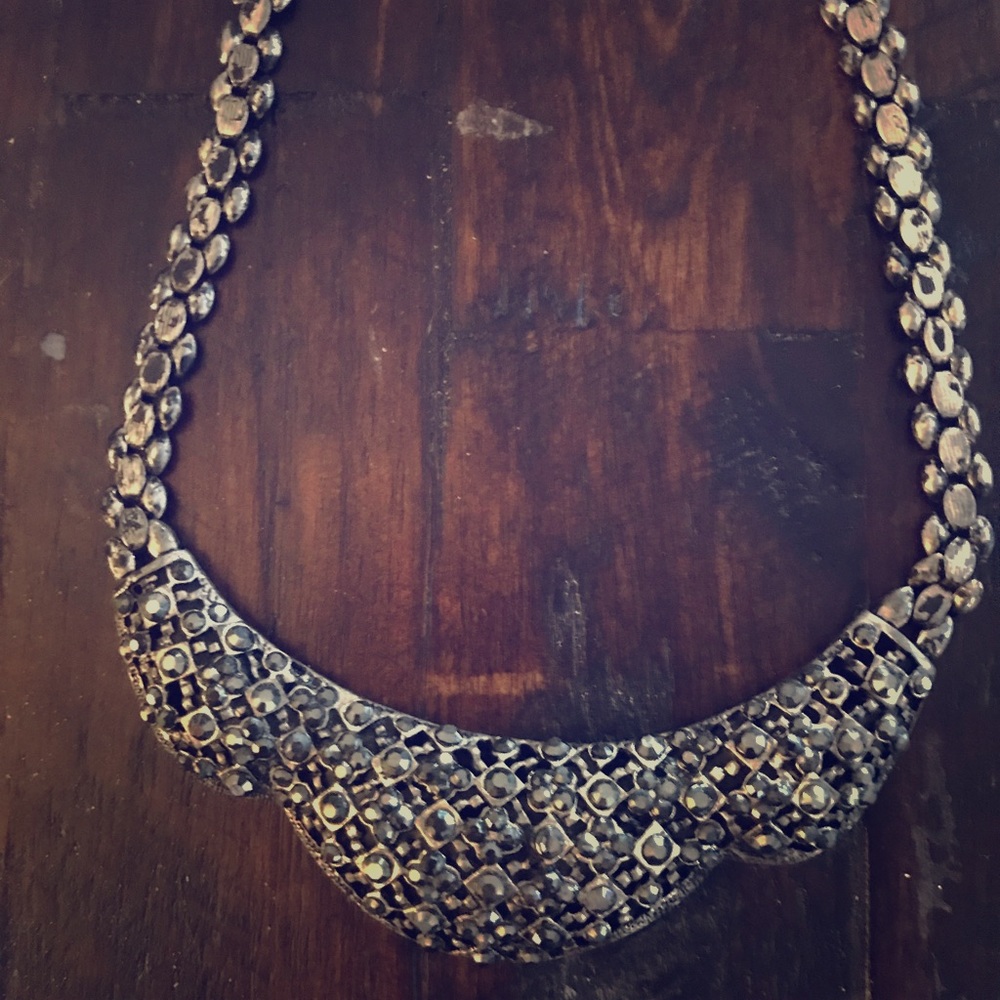 Marcasite like necklace